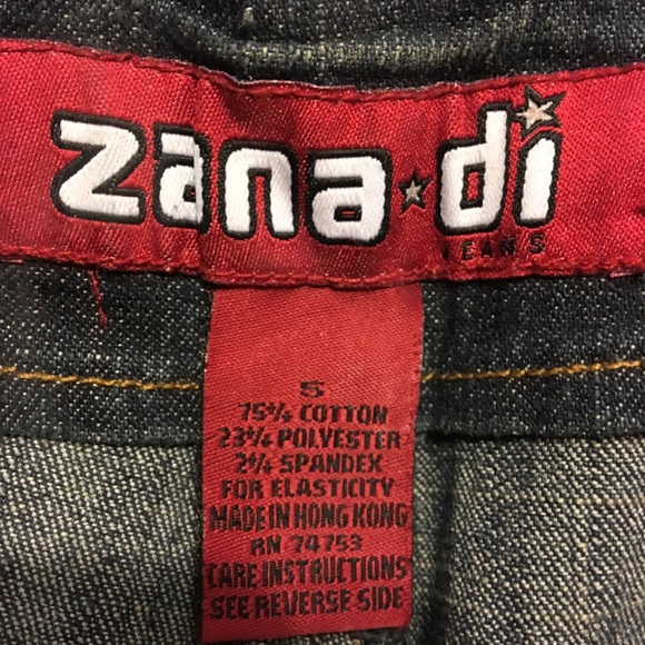 Zana-di low rise fray detailed jeans NWOT 5 - Picture 5 of 6
